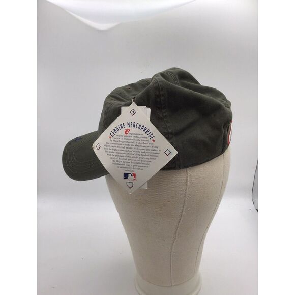 Atlanta Braves Hat Adjustable Strap By Annco Embroidered Olive - Picture 6 of 10